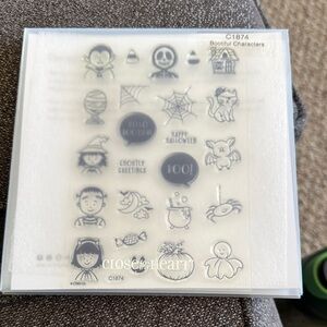 Close to My Heart Halloween Clear Stamps - Black Accents